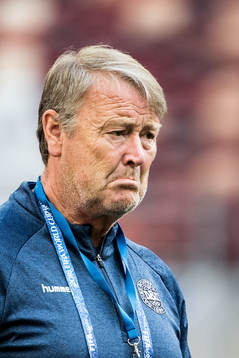 Head coach Åge Hareide of Denmark