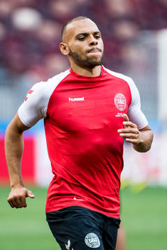 Martin Braithwaite of Denmark