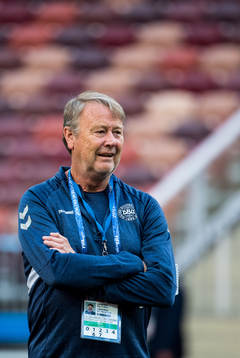 Head coach Åge Hareide of Denmark