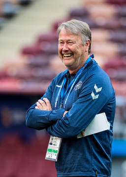 Head coach Åge Hareide of Denmark