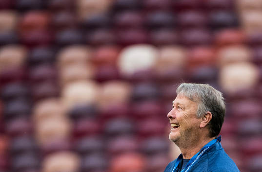 Head coach Åge Hareide of Denmark