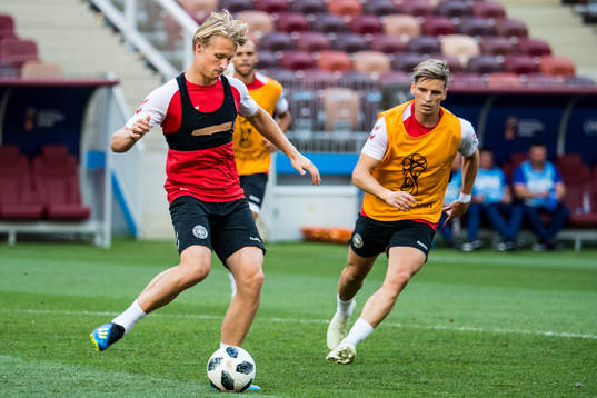 Kasper Dolberg of Denmark