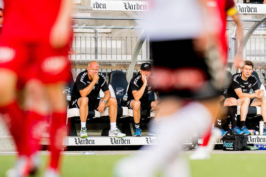 Dag-Eilev Fagermo, head coach of Odd, and Jan Frode Nornes,