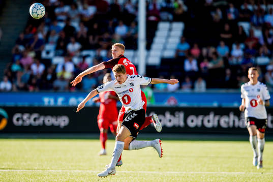 Markus André Kaasa of Odd and Peter Orry Larsen of Brann
