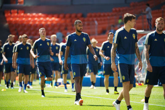 Isaac Kiese Thelin of the Swedish national football team at