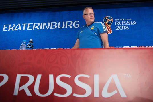 Head coach Janne Andersson of the Swedish national football