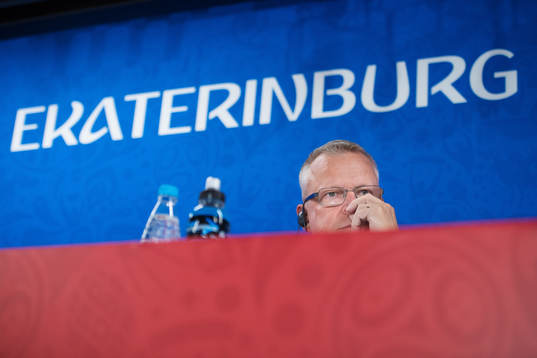 Head coach Janne Andersson of the Swedish national football