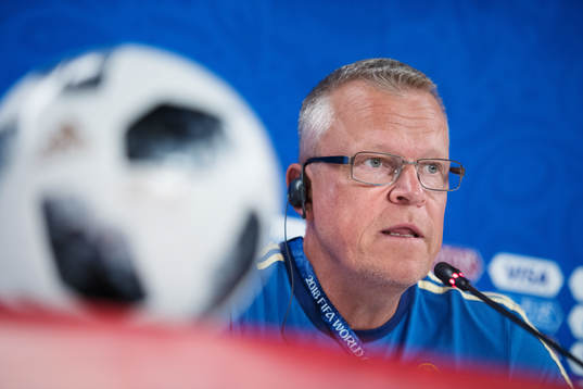 Head coach Janne Andersson of the Swedish national football