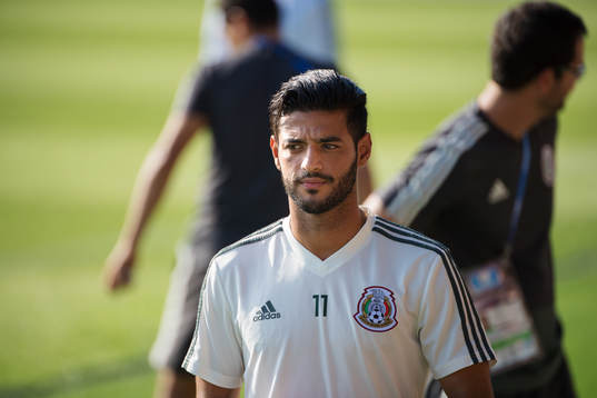 Carlos Vela of the Mexican national football team at a