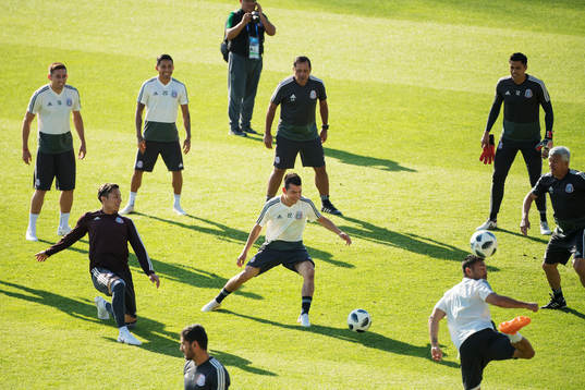 Hirving Lozano of the Mexican national football team at a