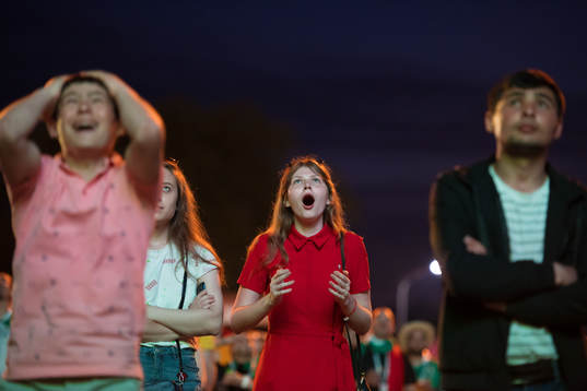 Bläddra bland fler bilder av Football, World Cup 2018, day 13, FIFA Fan Fest Ekaterinburg