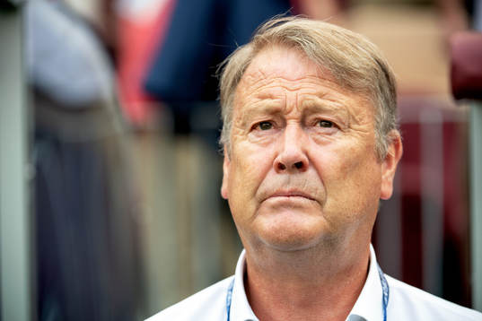 head coach Åge Hareide of Denmark