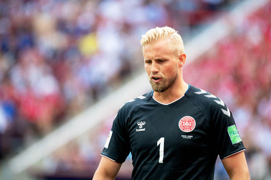 goalkeeper Kasper Schmeichel of Denmark