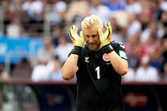 goalkeeper Kasper Schmeichel of Denmark