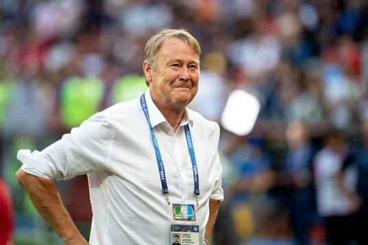 head coach Åge Hareide of Denmark