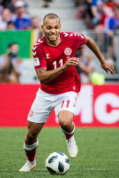 Martin Braithwaite of Denmark