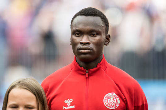 Pione Sisto of Denmark prior the FIFA World Cup group stage