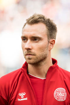 Christian Eriksen of Denmark prior the FIFA World Cup group