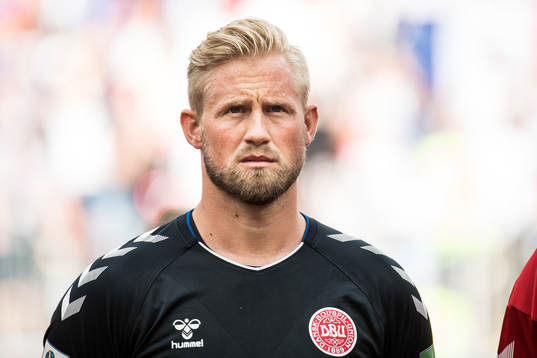 Goalkeeper Kasper Schmeichel of Denmark prior the FIFA