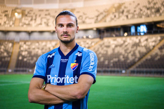 Bläddra bland fler bilder av Fotboll, Allsvenskan, Djurgården, Erik Johansson