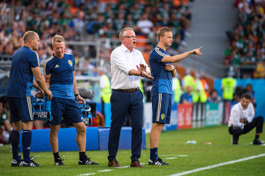 head coach Janne Andersson of Sweden