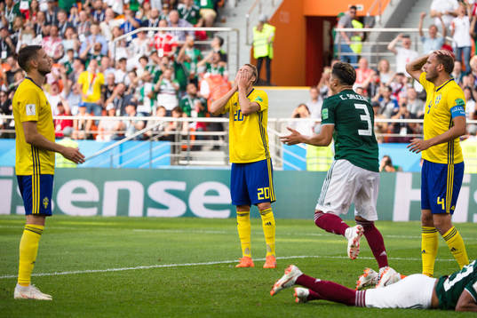 Ola Toivonen of Sweden looks dejected