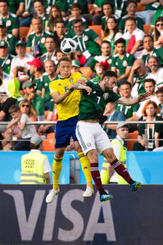 Ludwig Augustinsson of Sweden against Miguel Layun  of