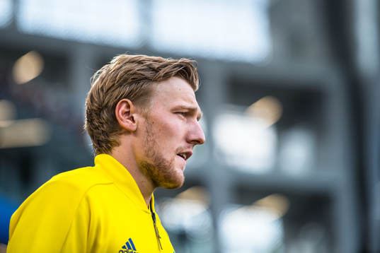 gEmil Forsberg of Sweden prior  the FIFA World Cup group