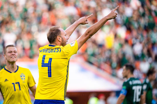 Andreas Granqvist of Sweden the 0-2 goal