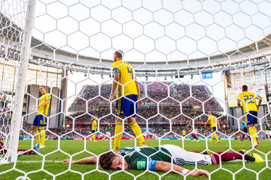 Hector Moreno of Mexico looks dejected