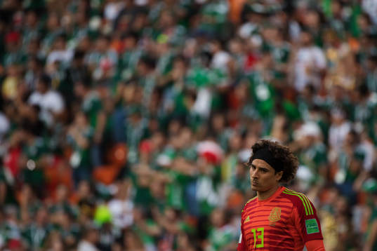 Goalkeeper Guillermo Ochoa of Mexico