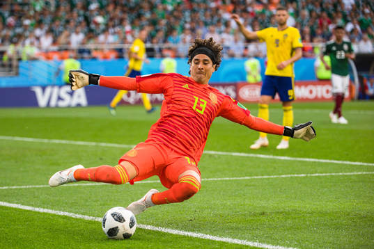goalkeeper Guillermo Ochoa of Mexico