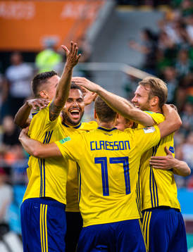 Mikael Lustig, Isaac Kiese Thelin, Viktor Claesson, and Ola