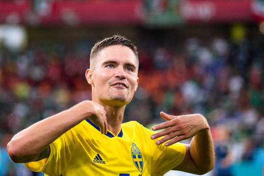 Mikael Lustig of Sweden celebrates