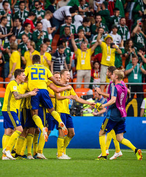Viktor Claesson of Sweden celebrates