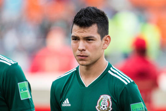 Hirving Lozano of Mexico prior the FIFA World Cup group