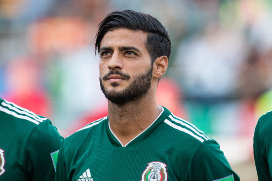 Carlos Vela of Mexico prior the FIFA World Cup group stage