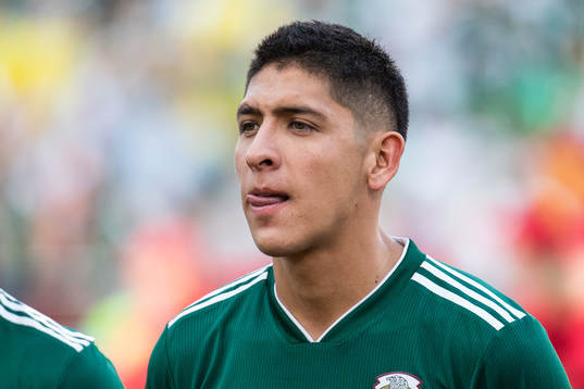 Edson Alvarez of Mexico prior the FIFA World Cup group