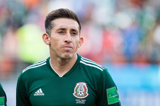 Hector Herrera of Mexico prior the FIFA World Cup group