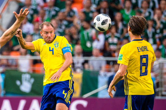 Andreas Granqvist and Albin Ekdal of Sweden
