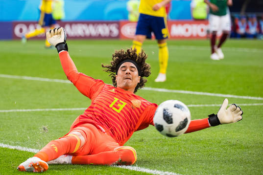 Goalkeeper Guillermo Ochoa of Mexico