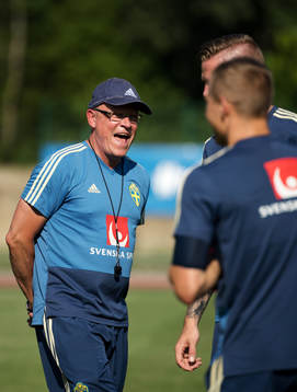 Janne Andersson,head coach, of the Swedish national