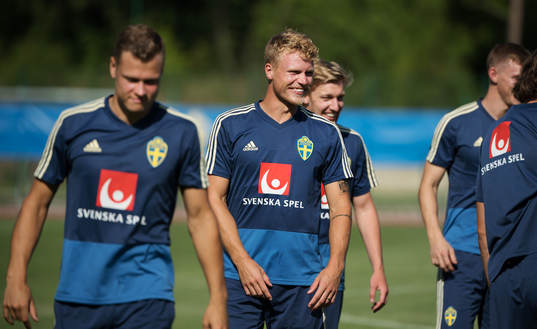 Oscar Hiljemark of the Swedish national football team