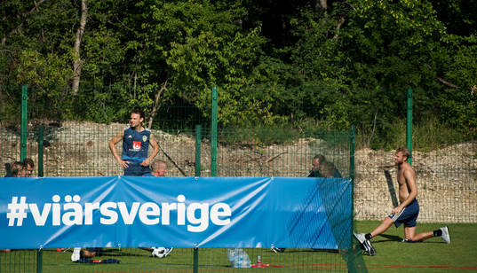 Albin Ekdal and Ola Toivonen of the Swedish national