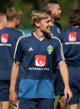 Emil Forsberg of the Swedish national football team