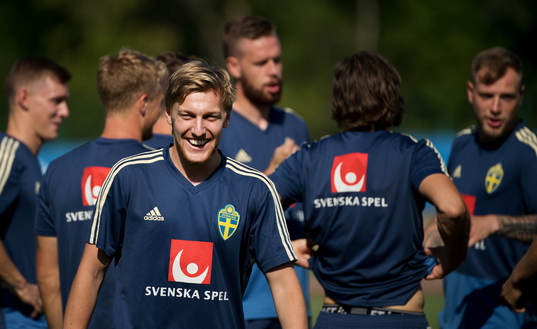 Emil Forsberg of the Swedish national football team