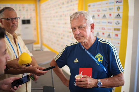 Team Manager Lars Richt of the Swedish national football