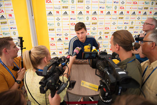 Victor Nilsson Lindelöf of the Swedish national football