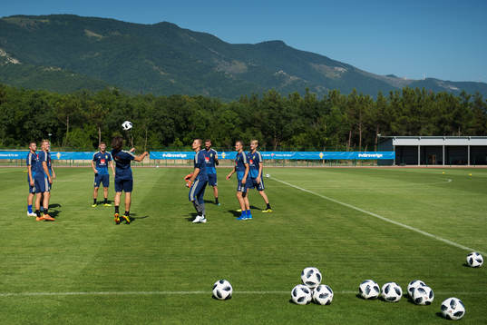 Generel view of the Swedish national football team's