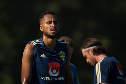Isaac Kiese Thelin of the Swedish national football team at